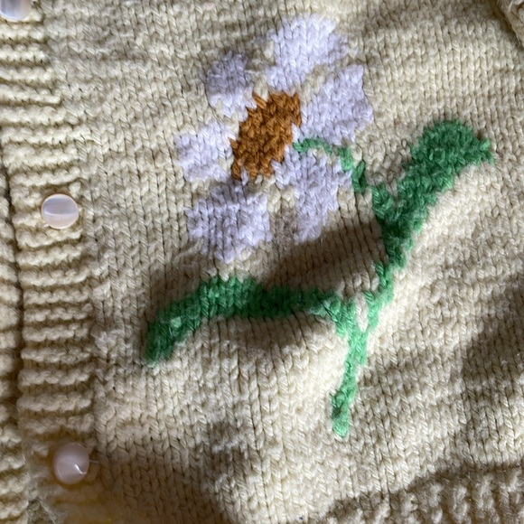 Vintage Holly Hobby Handknit Cardigan Sweater - Picture 4 of 5